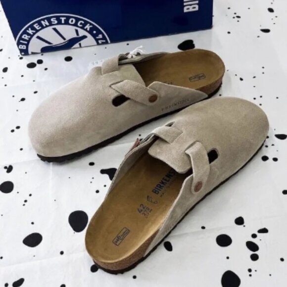 Birkenstock Boston Suede Leather - Taupe Women - Picture 4 of 6